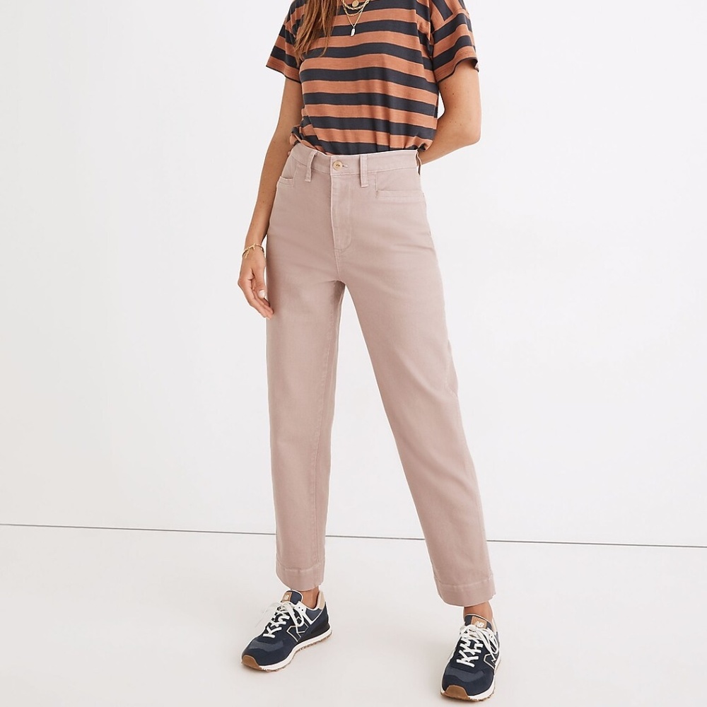 Madewell | Slim Emmett Tapered Pants in Rust